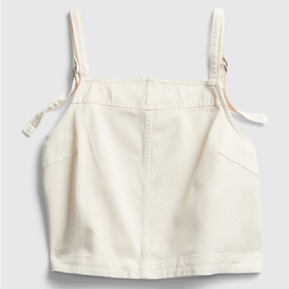 Gap Denim Tank Top Crop Top XXL cream beige ecru